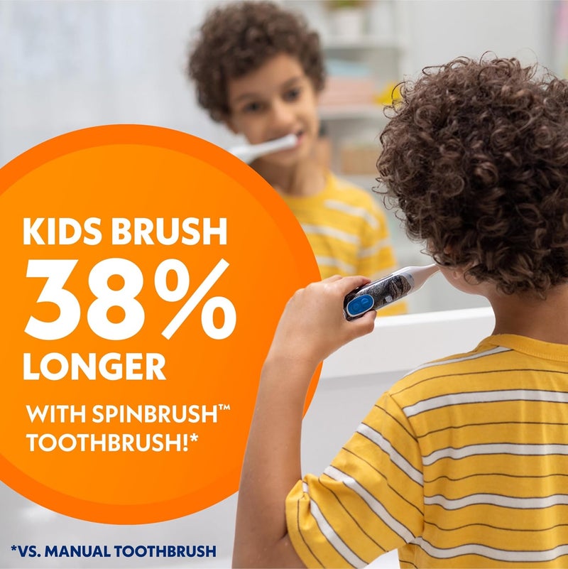 Spin Brush فرشاة أسنان كهربائية للأطفال برينسيس بيتش، شعيرات ناعمة - Image 4